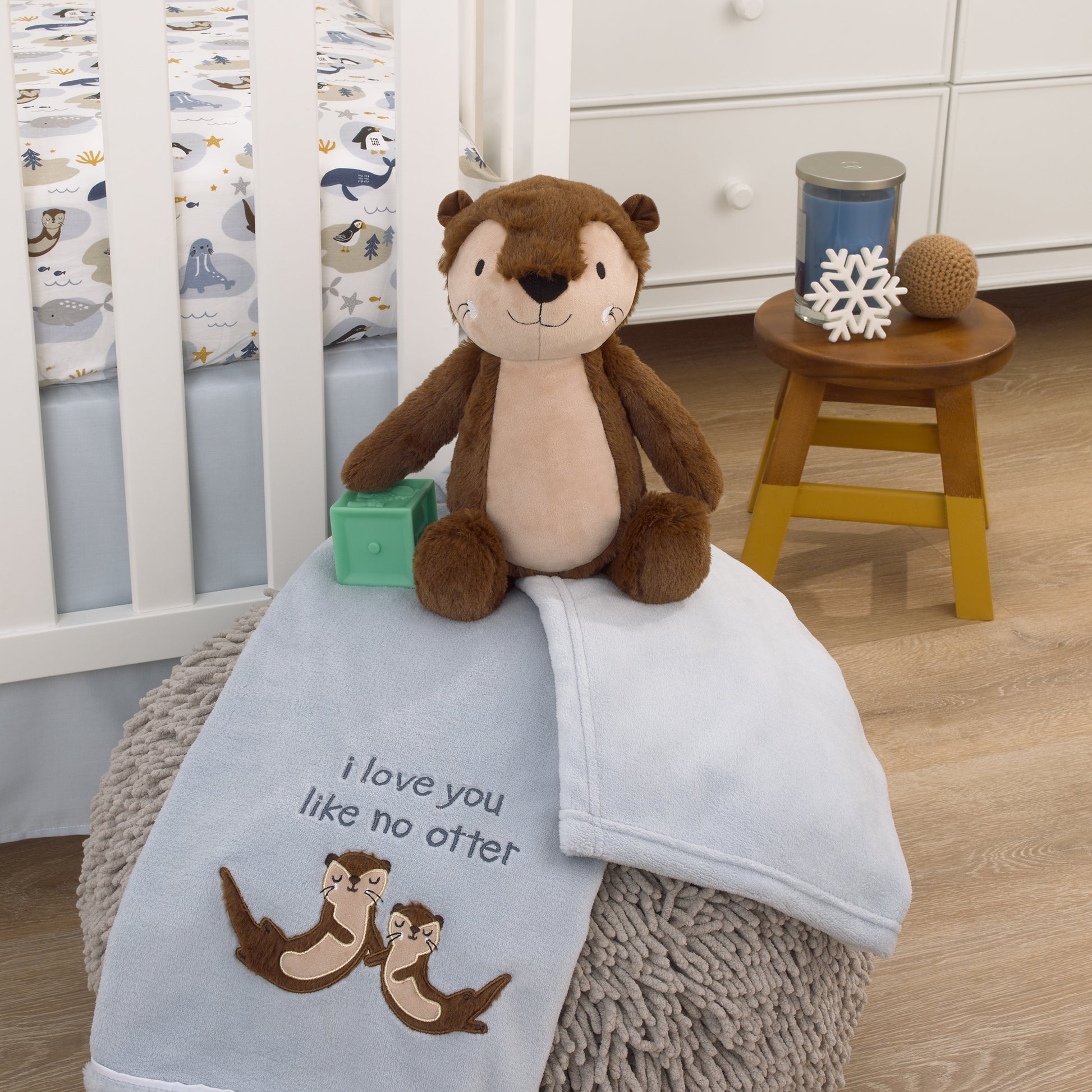 NoJo Arctic Adventure Tan and Brown Sea Otter Cuddle Plush Stuffed Animal