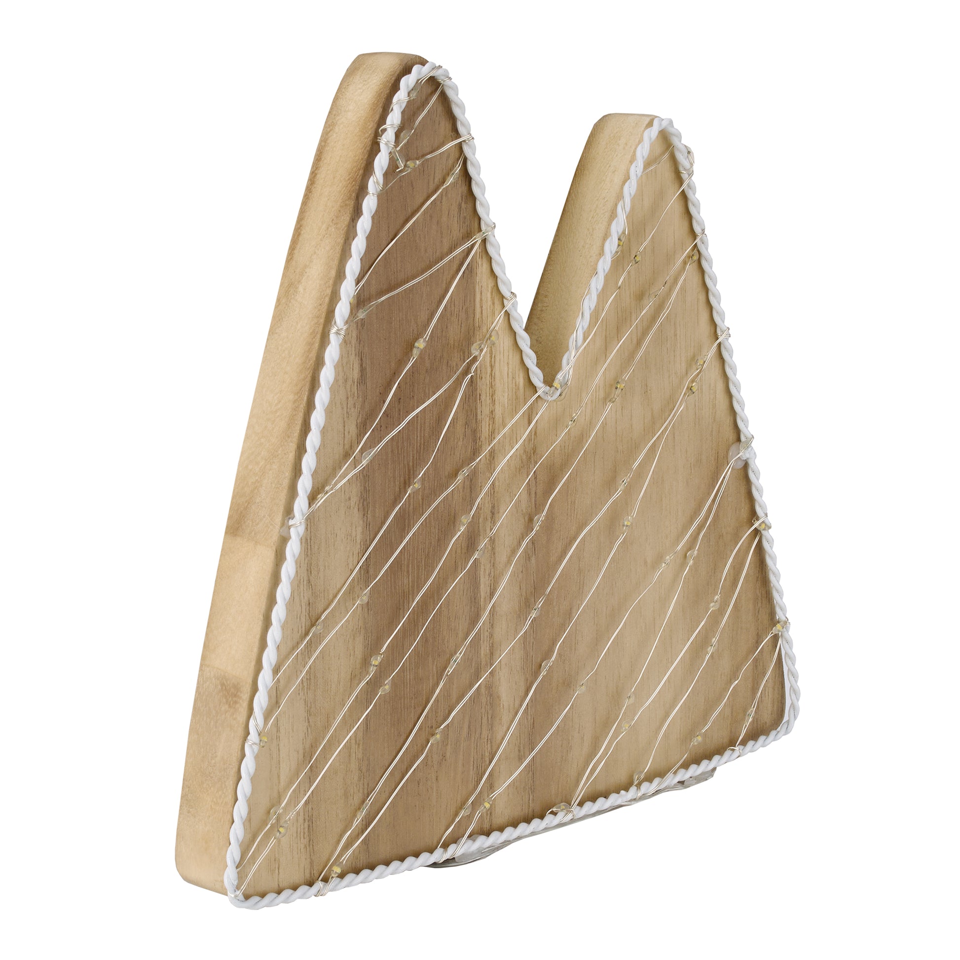 Little Love by NoJo Mountain Shaped Lighted LED Natural Wood Wall Decor