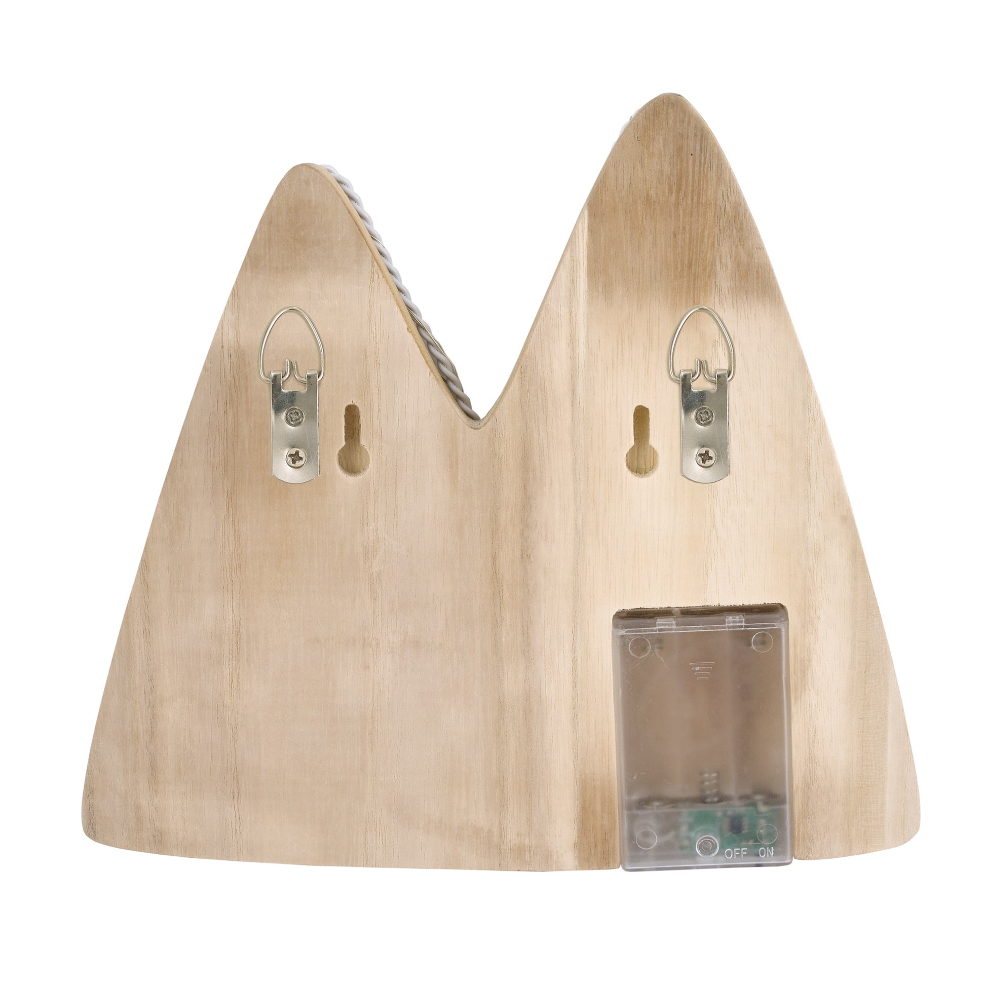 Little Love by NoJo Mountain Shaped Lighted LED Natural Wood Wall Decor