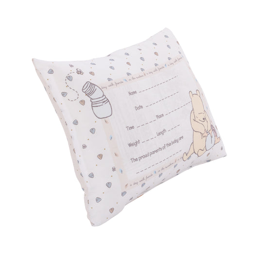 Disney Winnie the Pooh Decorative Keepsake Pillow Personalized Birth Pillow