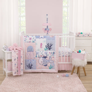 NoJo Mermaid Lagoon Pink, Blue, and White 