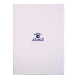 Star Wars R2D2 Blue and White Super Soft Character Shaped Toddler Blanket