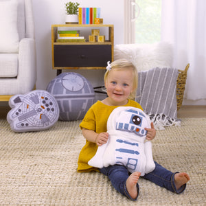 Star Wars R2D2 Blue and White Super Soft Character Shaped Toddler Blanket