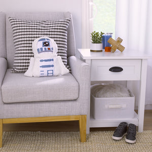 Star Wars R2D2 Blue and White Super Soft Character Shaped Toddler Blanket
