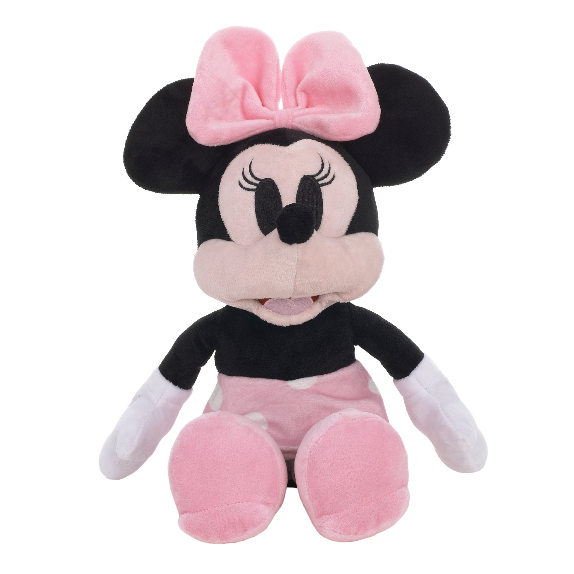 Disney Minnie Mouse Black, White, and Pink Plush