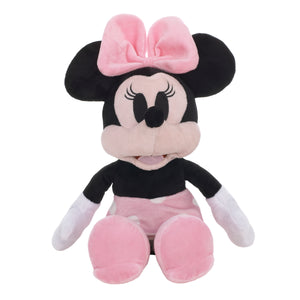 Disney Minnie Mouse Black, White, and Pink Plush