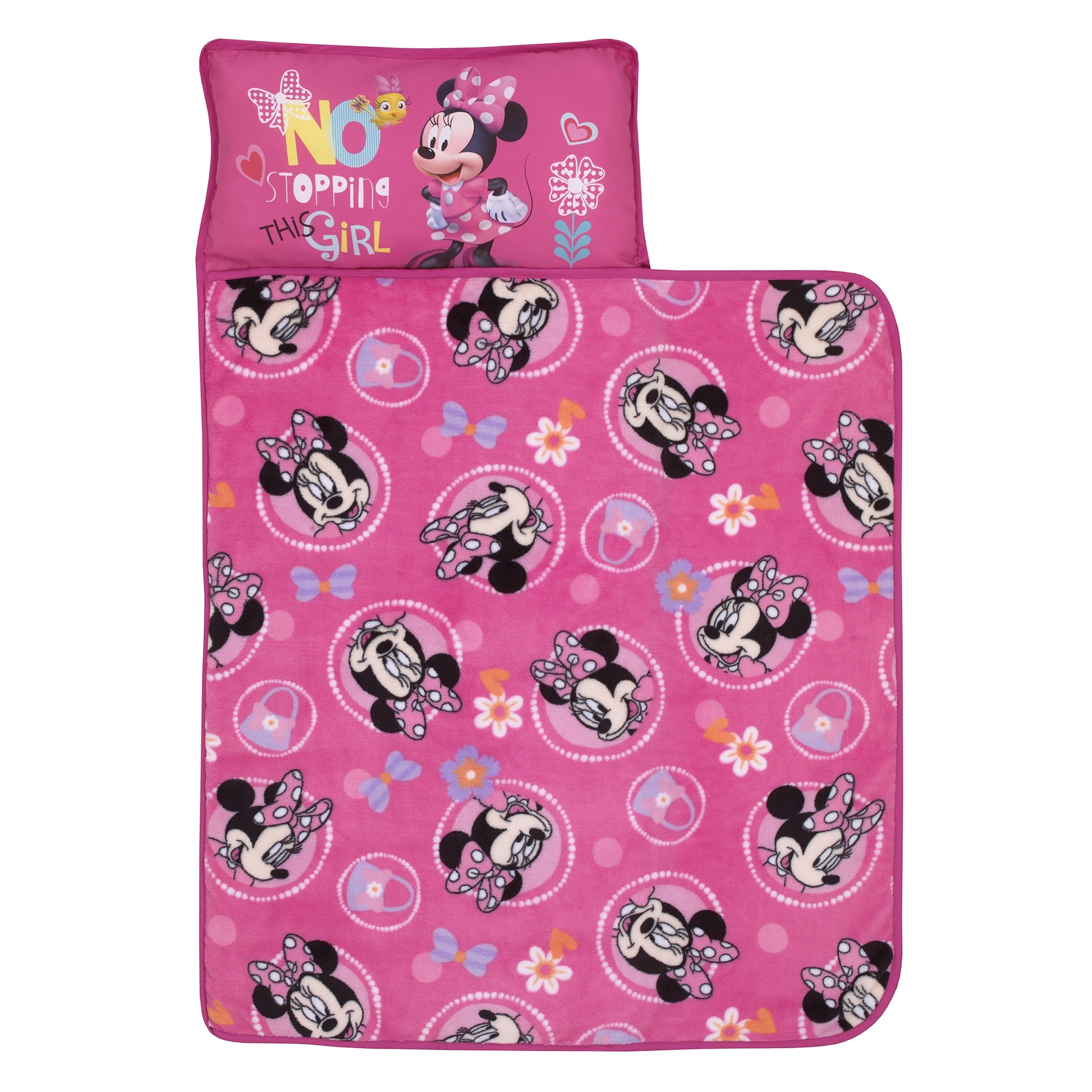 Minnie Mouse Helping Heart Toddler Preschool Nap Mat, Pink