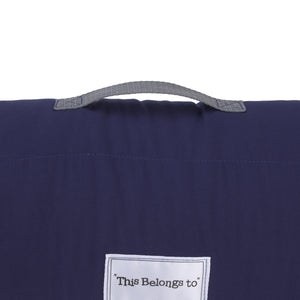 Everything Kids Sports Gray, Navy, Orange, and Brown Allstar Toddler Nap Mat