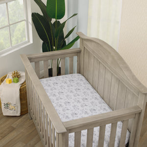 Disney Lion King Leader of the Pack Grey, Sage, Ivory and Yellow 3 Piece Nursery Crib Bedding Set - Comforter, Fitted Crib Sheet, and Crib Skirt