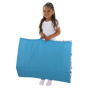 Disney Moana Free as the Ocean Aqua, Purple, Orange, and White Deluxe Easy Fold Toddler Nap Mat
