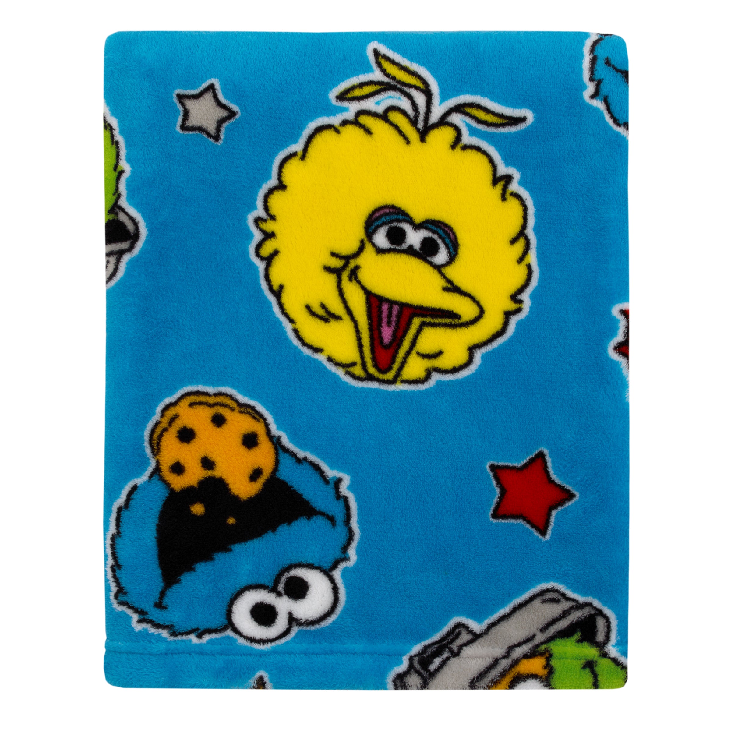 Coperta Morbidissima Sesame Street More Cookies 152x127 Cm - Ufficiale, Microfibra Lavabile, Regalo Perfetto