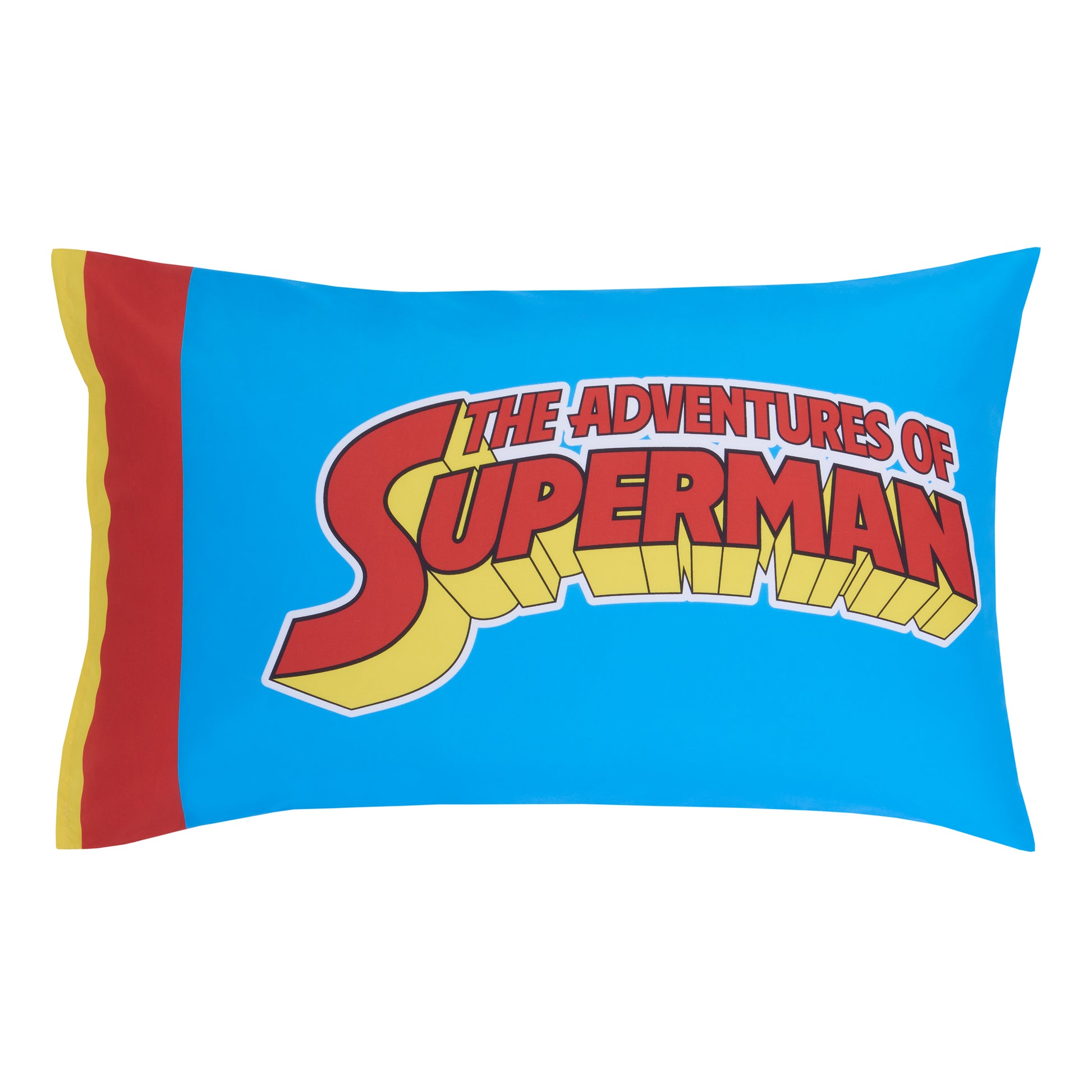 NoJo Warner Bros Superman "Up In The Sky" 4 Piece Toddler Bed Set