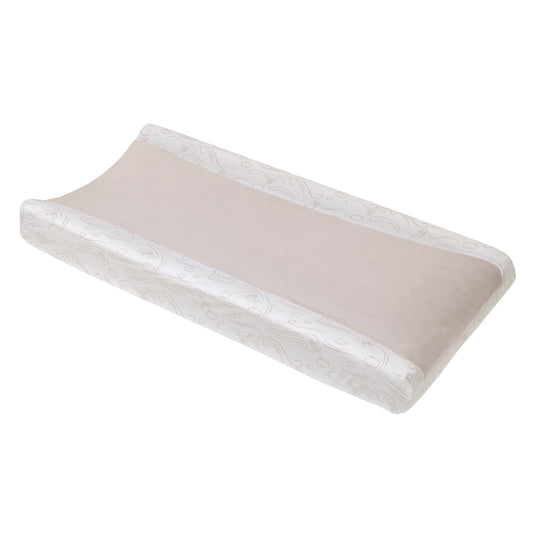 Disney Winnie the Pooh - Blustery Day Grey and White Super Soft Changing Pad Cover