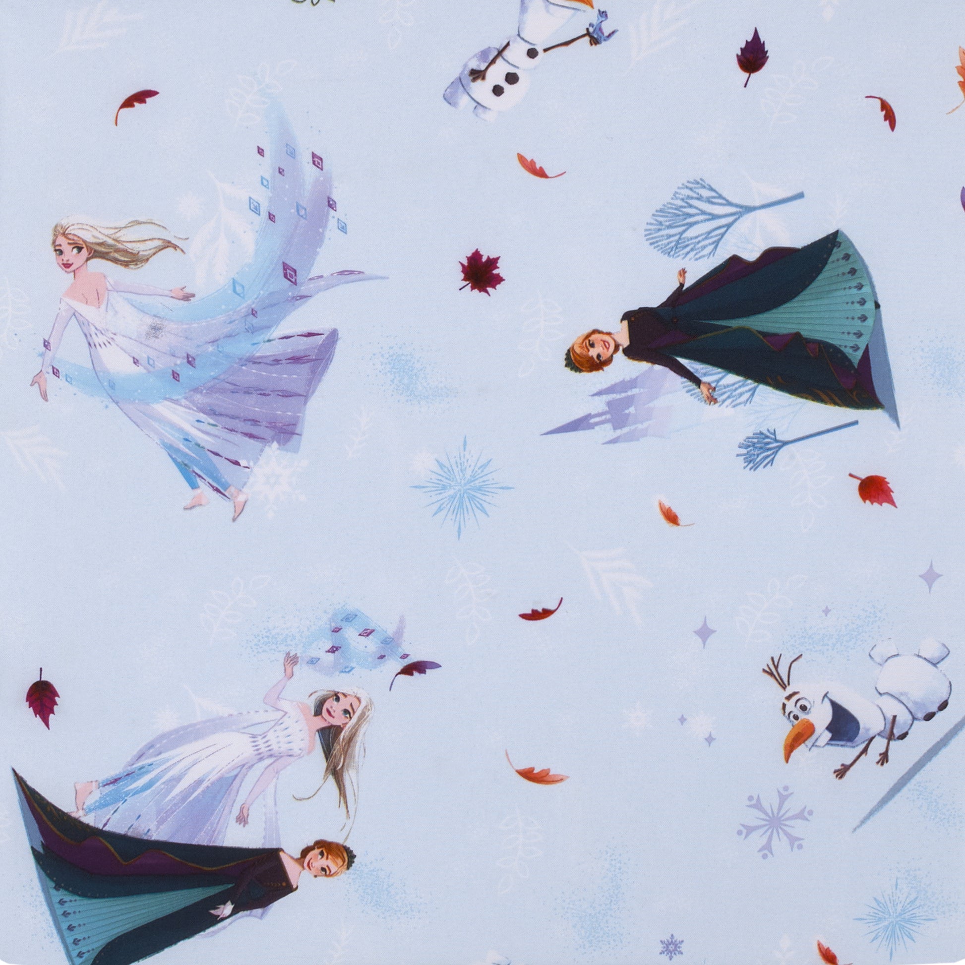 Disney Frozen Winter Cheer Lavender, Aqua, Green and White Anna, Elsa and Olaf Deluxe Easy Fold Toddler Nap Mat