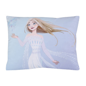 Disney Frozen Winter Cheer Lavender, Aqua and White Elsa Decorative Toddler Pillow