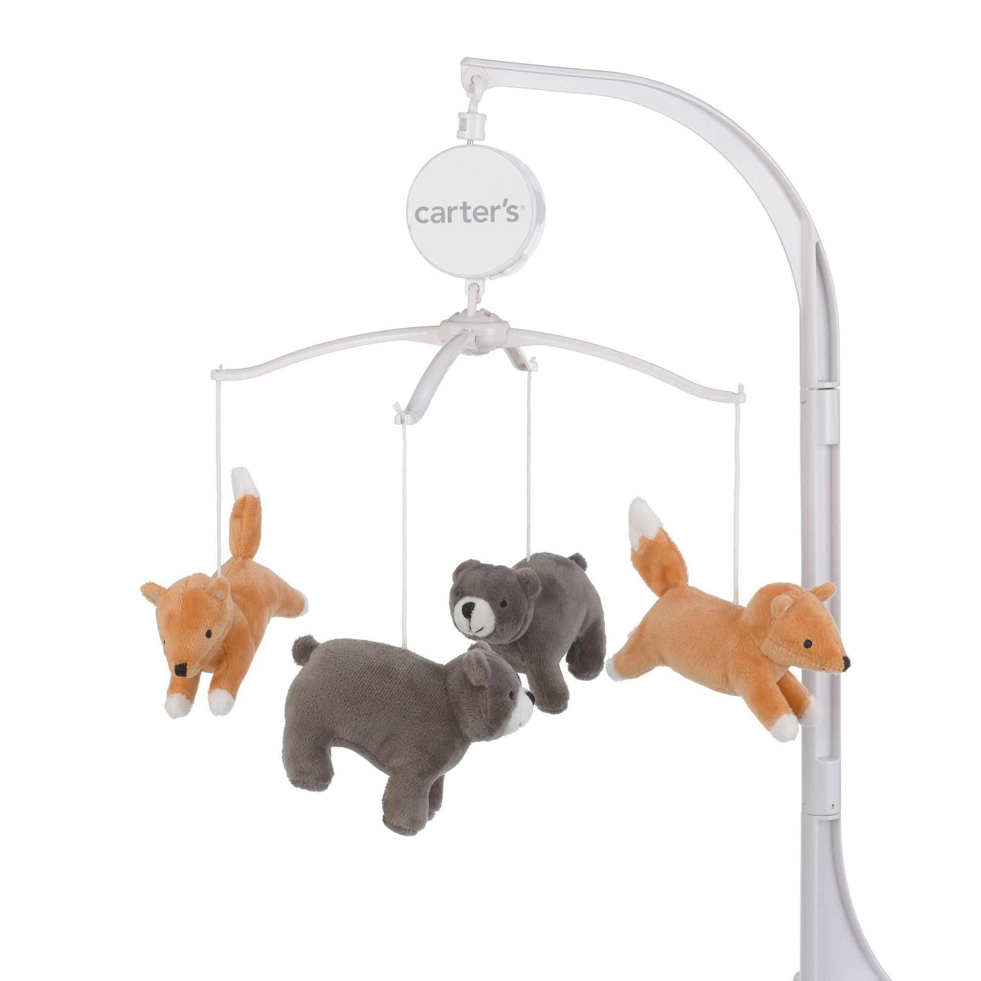 Carter's Woodland Friends Brown and Orange Fox and Bear Musical Mobile