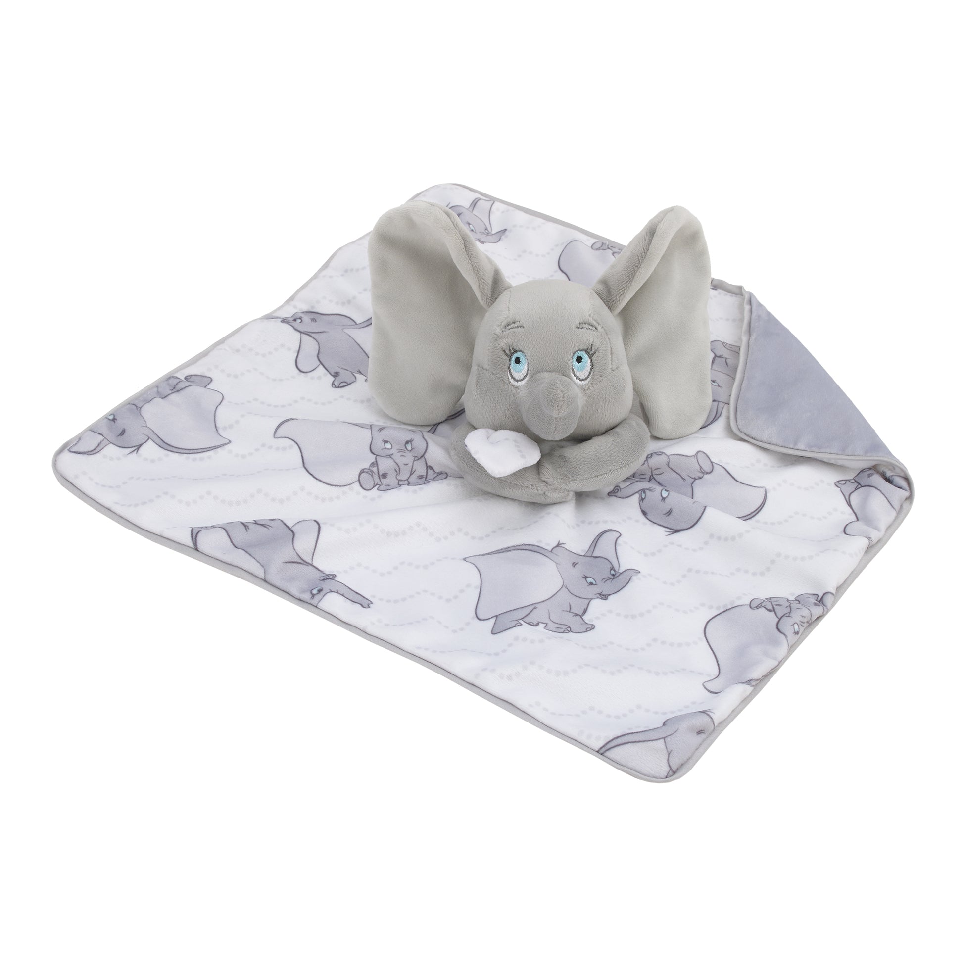 Disney Dumbo White and Grey Lovey Security Blanket