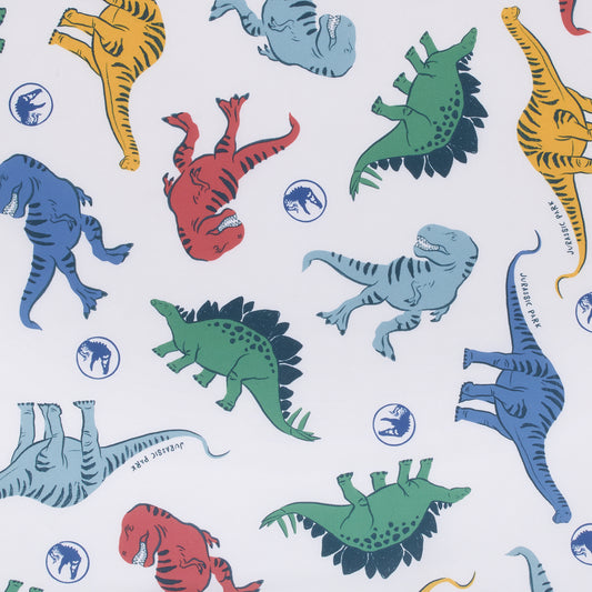 Universal Jurassic World Wild and Free Green, Blue, and Yellow Dinosaur Deluxe Easy Fold Toddler Nap Mat