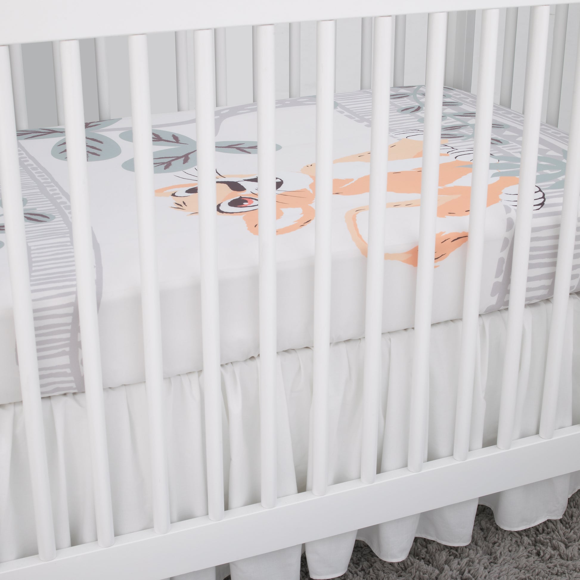 Disney Lion King - Gold, Teal and Ivory Photo Op Fitted Crib Sheet