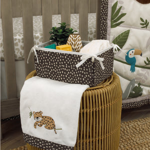 NoJo Jungle Gym Super Soft Baby Blanket with Cheetah Applique