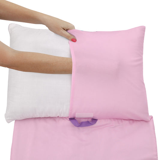 DreamWorks Gabby's Dollhouse Dream It Up Pink, Aqua, Purple PJ's Deluxe Easy Fold Toddler Nap Mat