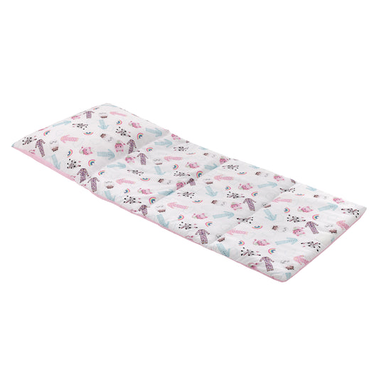 DreamWorks Gabby's Dollhouse Dream It Up Pink, Aqua, Purple PJ's Deluxe Easy Fold Toddler Nap Mat