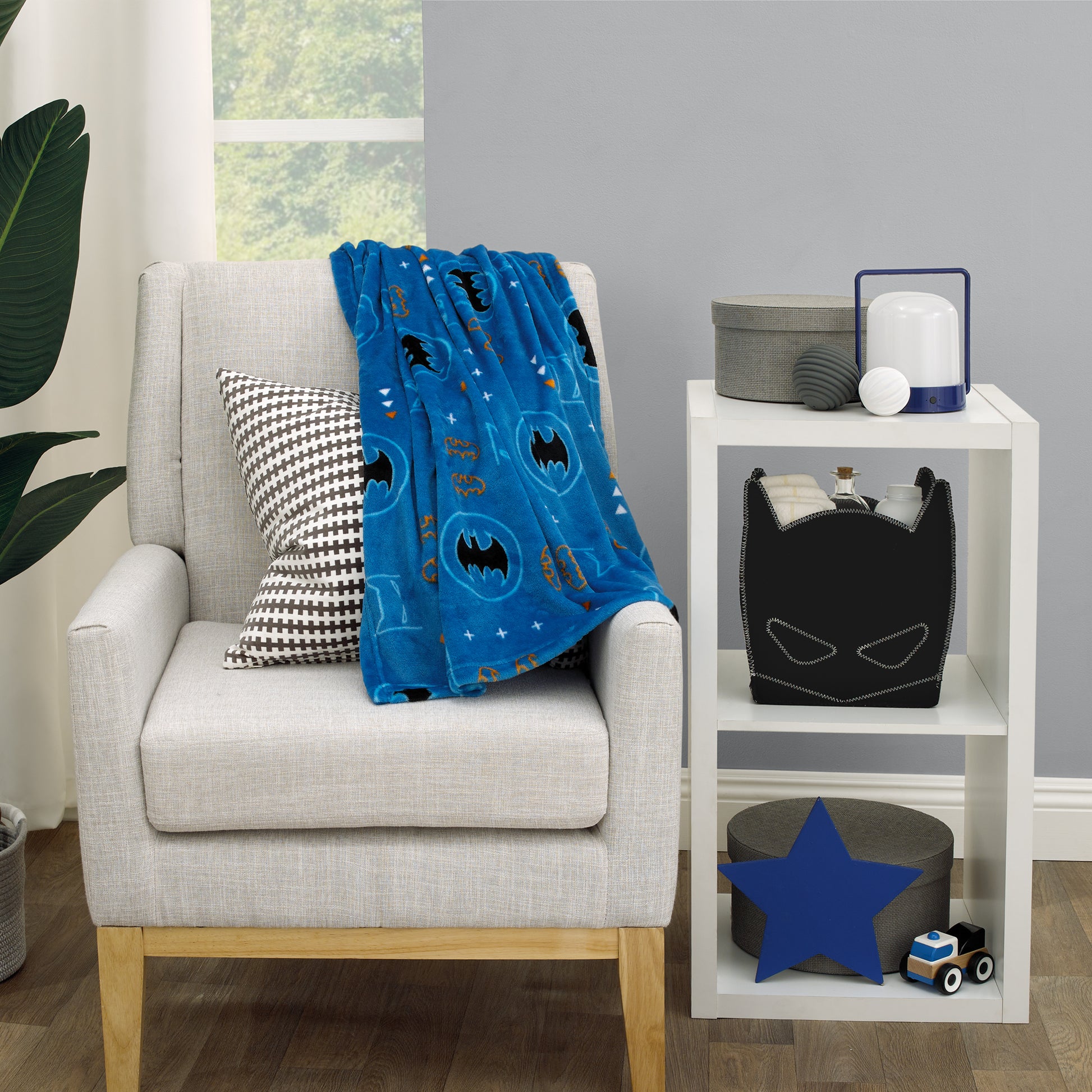 Warner Bros  Batman Shaped Felt Nursery Black Storage