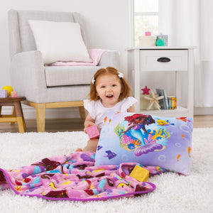 Disney Jr. Ariel Squishy Toddler Pillow, Purple, Toddler Girl, Rectangle