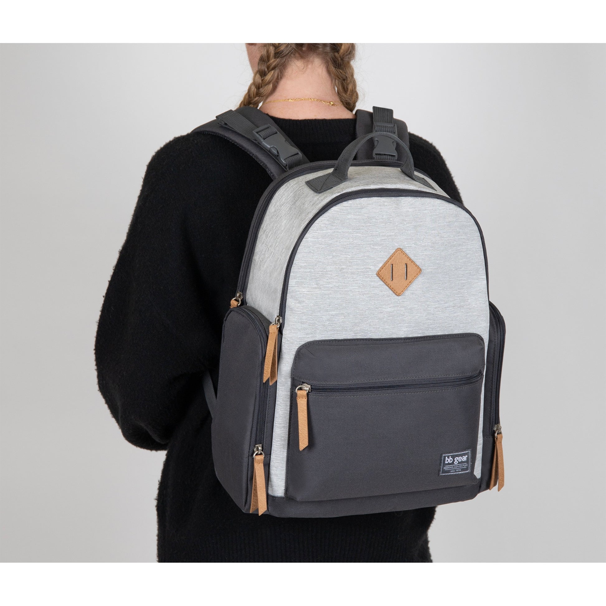 Baby Boom Gear - Stonescape Colorblock Backpack Diaper Bag
