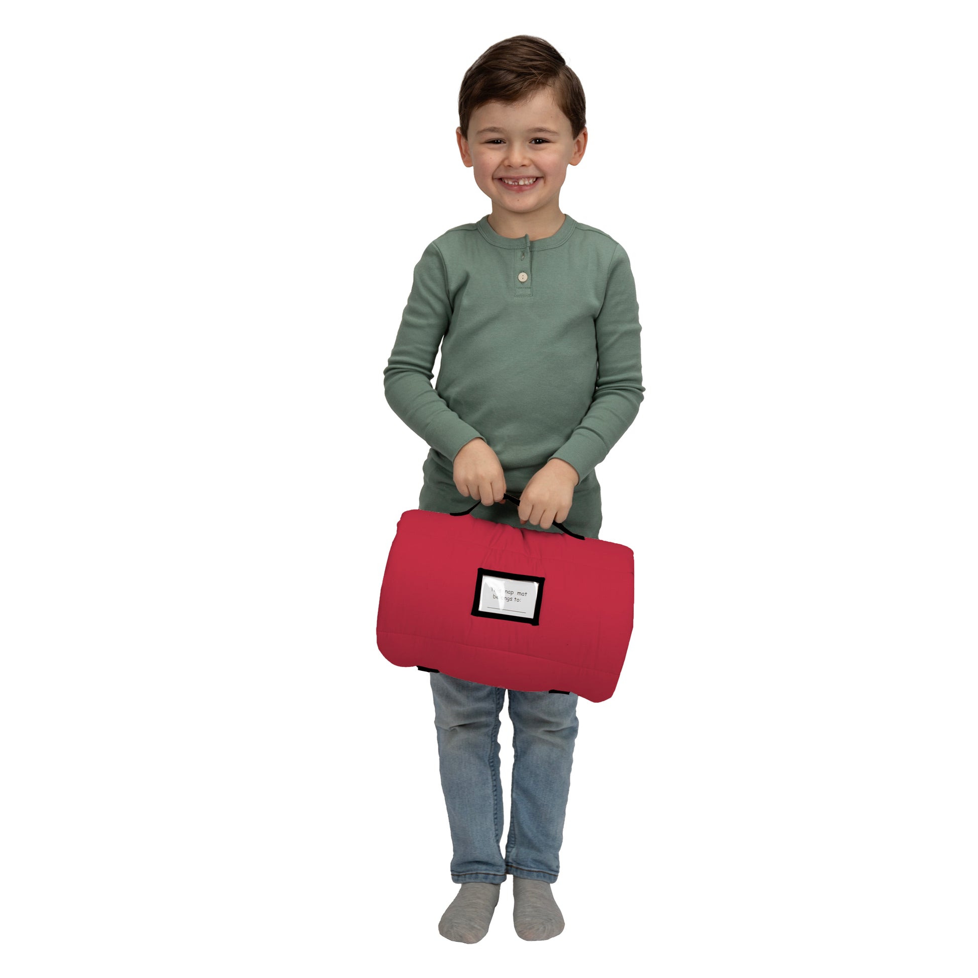NoJo Construction Toddler Nap Mat - Includes Removable Pillow and Attached Fleece Blanket
