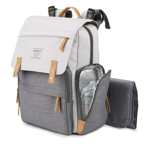 NoJo Eddie Bauer Cascades Backpack Diaper Bag Gray