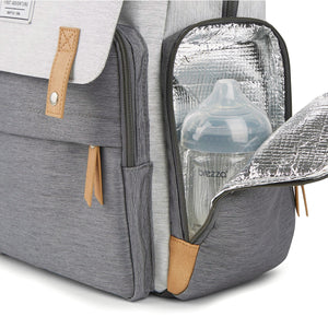 NoJo Eddie Bauer Cascades Backpack Diaper Bag Gray