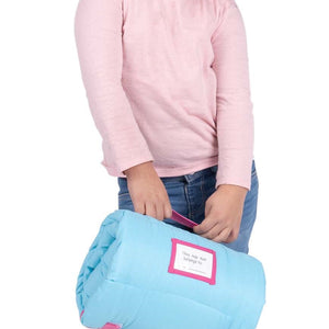 NoJo Paw Patrol Team Skye Toddler Nap Mat -  Includes Attached Pillow and Fleece Blanket