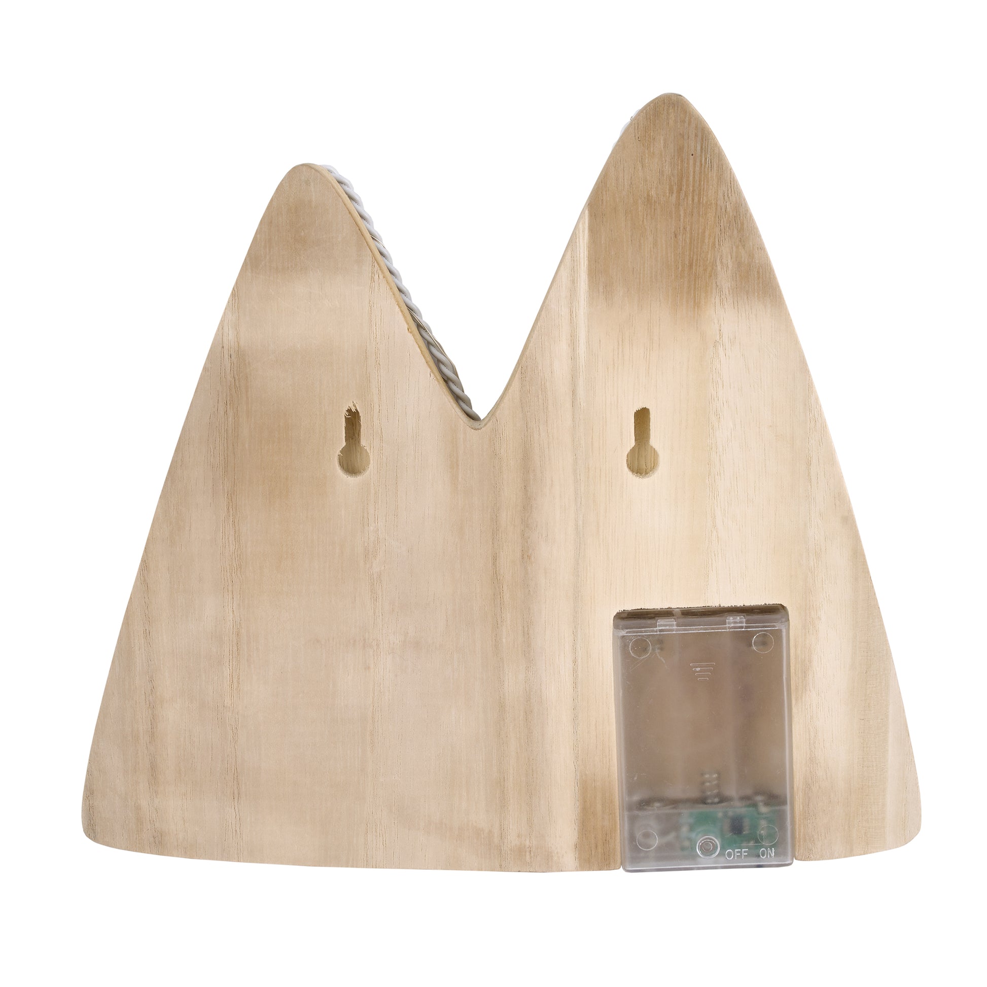 Little Love by NoJo Mountain Shaped Lighted LED Natural Wood Wall Decor