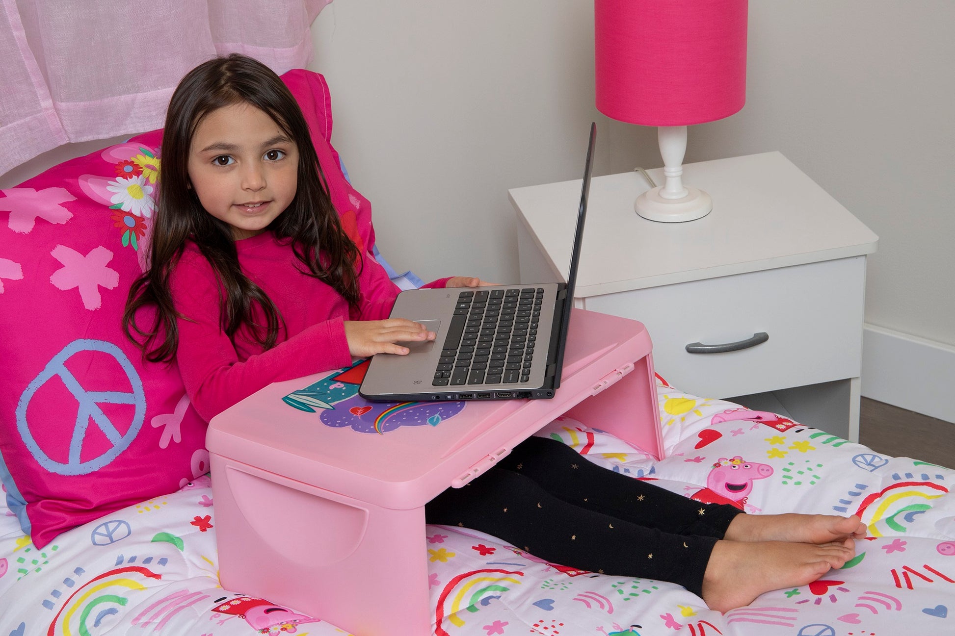NoJo Peppa Pig Kids Lap Desk - Folding & Collapsible Design