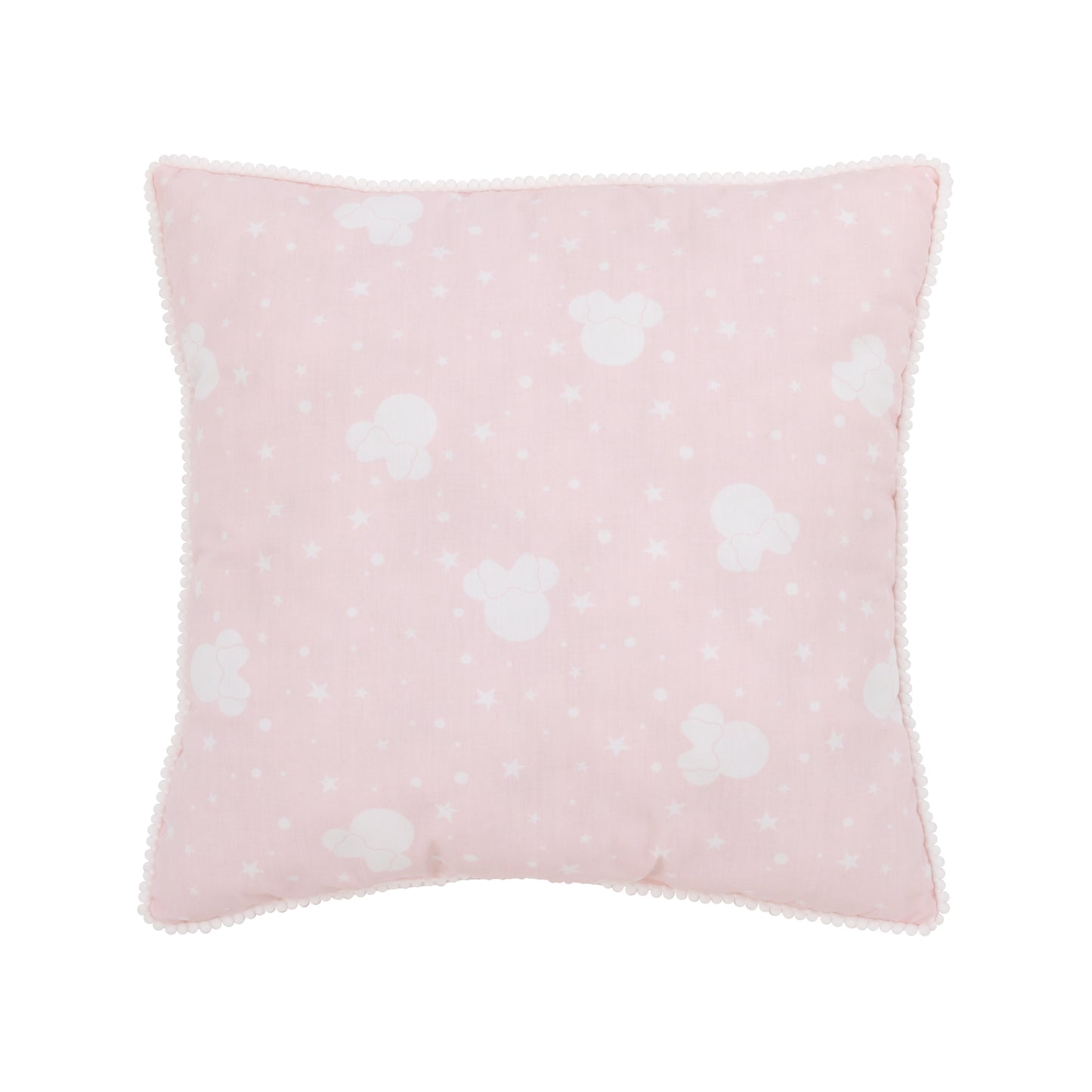 Disney Minnie Mouse Twinkle Twinkle Minnie Pink, White and "Hello Moon" Decorative Pillow