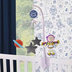 NoJo Disney Toy Story Outta This World Multi Colored Buzz Lightyear, Stars, and Planet Musical Mobile