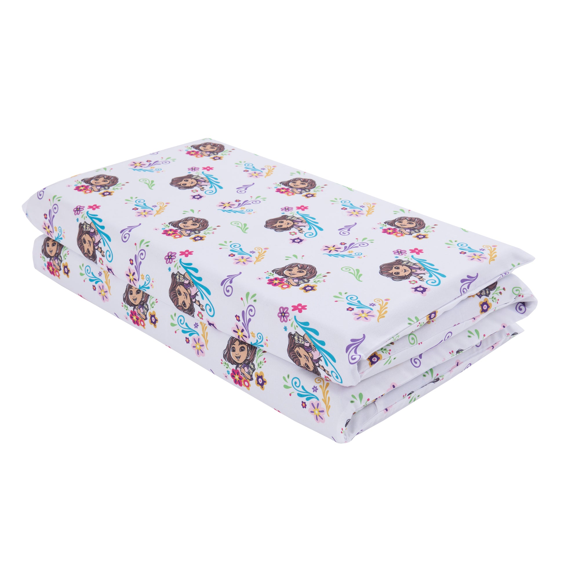 NoJo Dora Adventure Awaits Preschool Nap Mat Sheet, Lavender