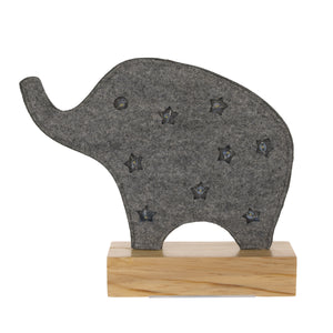 Little Love by NoJo Gray Elephant Lighted Nursery Decor