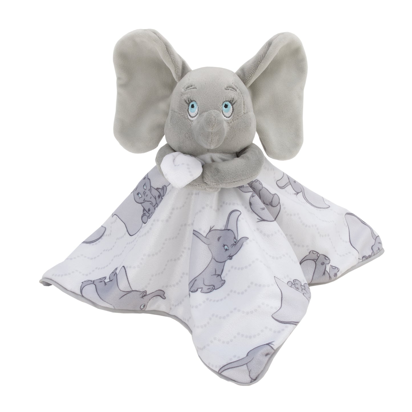 Disney Dumbo White and Grey Lovey Security Blanket