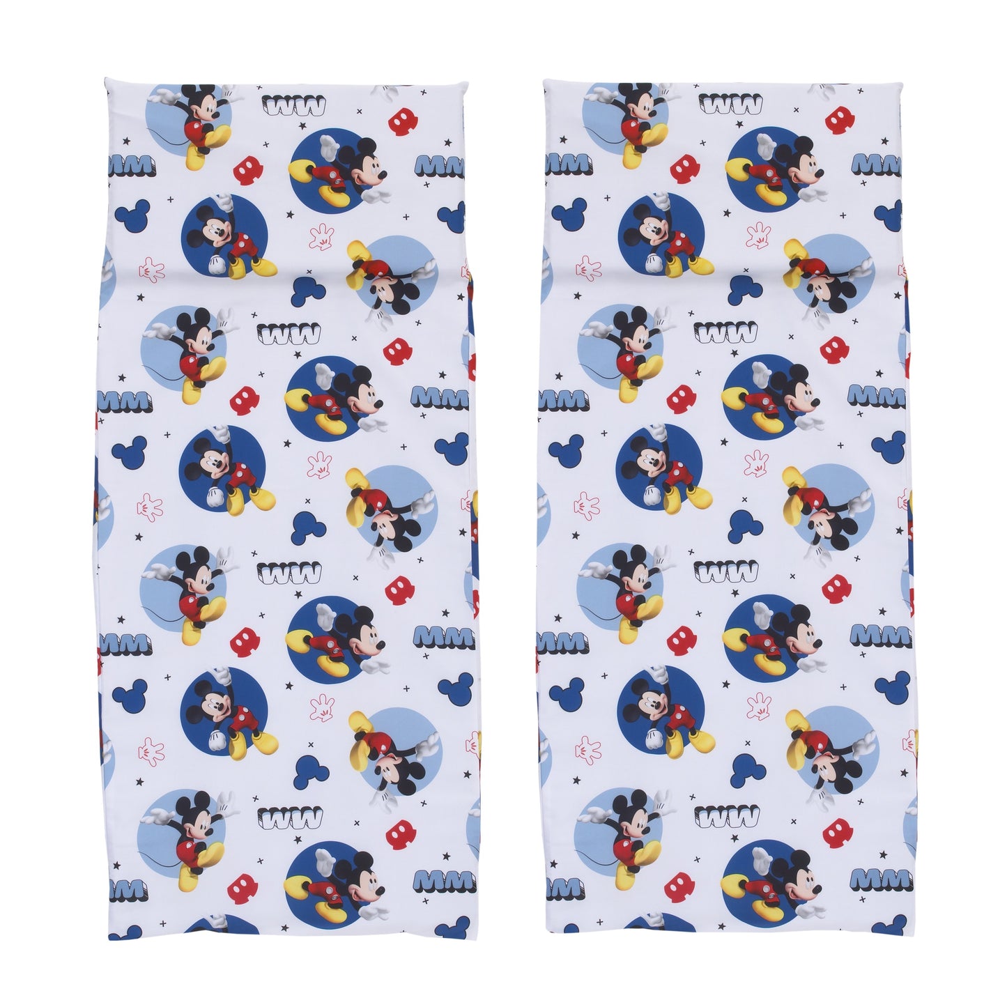 Disney Mickey Mouse - Navy, White, and Red 2 Pack Preschool Nap Pad Sheets