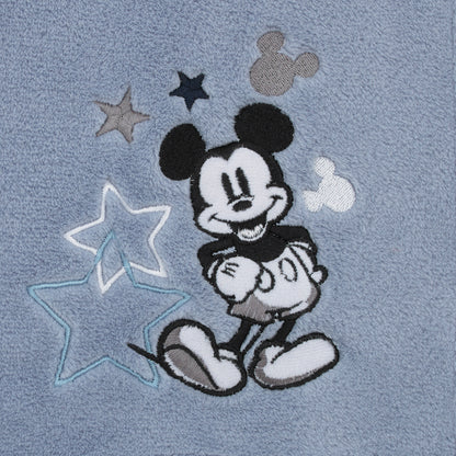 Disney Mickey Mouse - Timeless Mickey Baby Blue Super Soft Coral Fleece Baby Star Blanket