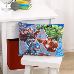 Marvel The Avengers I Am A Hero Blue, Green, and Red Decorative Toddler Pillow