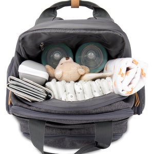 NoJo Eddie Bauer Canyon Summits Backpack Diaper Bag Gray