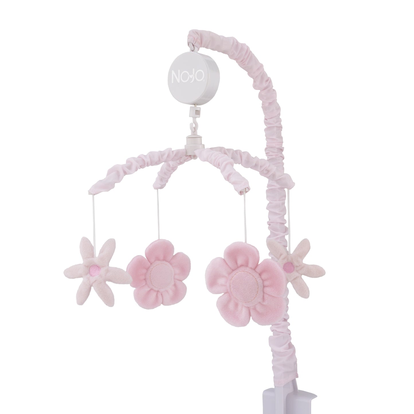 NoJo Countryside Floral - Pink Plush Flowers Musical Mobile