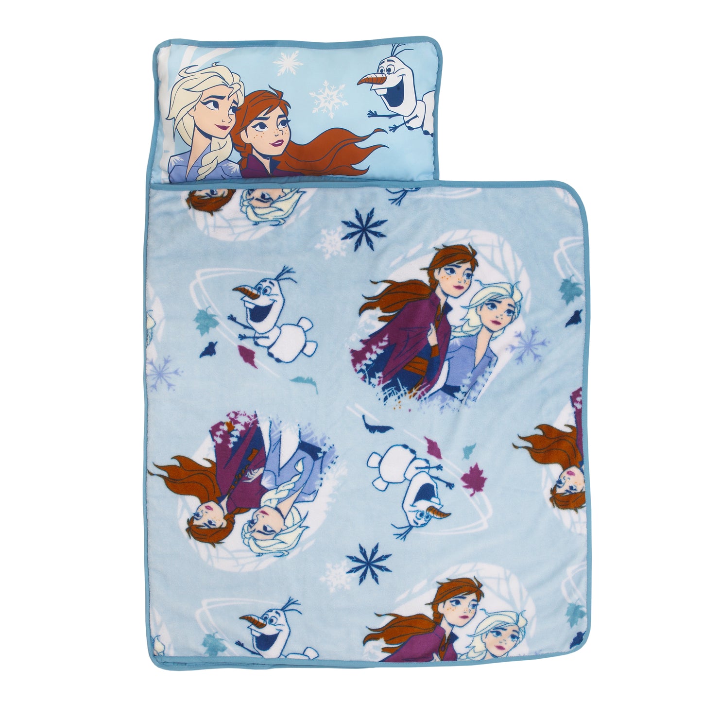 Disney Frozen 2 - Spirit of Nature Padded Nap Mat With Built In Pillow, Blanket and Name Label