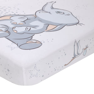 Disney Dumbo Sweet Little Baby Light Blue and White Storks 