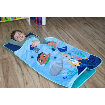 NoJo CoComelon "Love The Ocean" Toddler Nap Mat, Blue