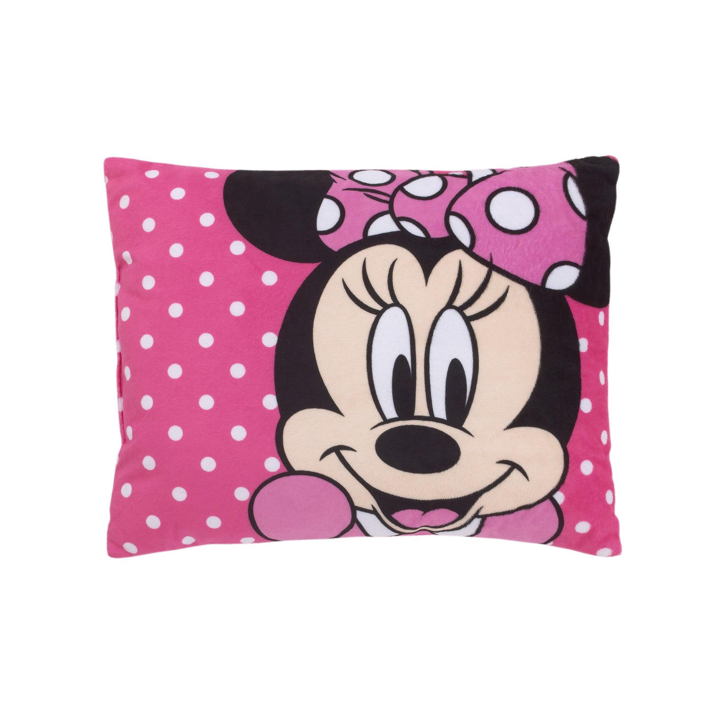 Disney Minnie Mouse Bright Pink Soft Plush Decorative Toddler Pillow