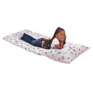 DreamWorks Gabby's Dollhouse Dream It Up Pink, Aqua, Purple PJ's Deluxe Easy Fold Toddler Nap Mat